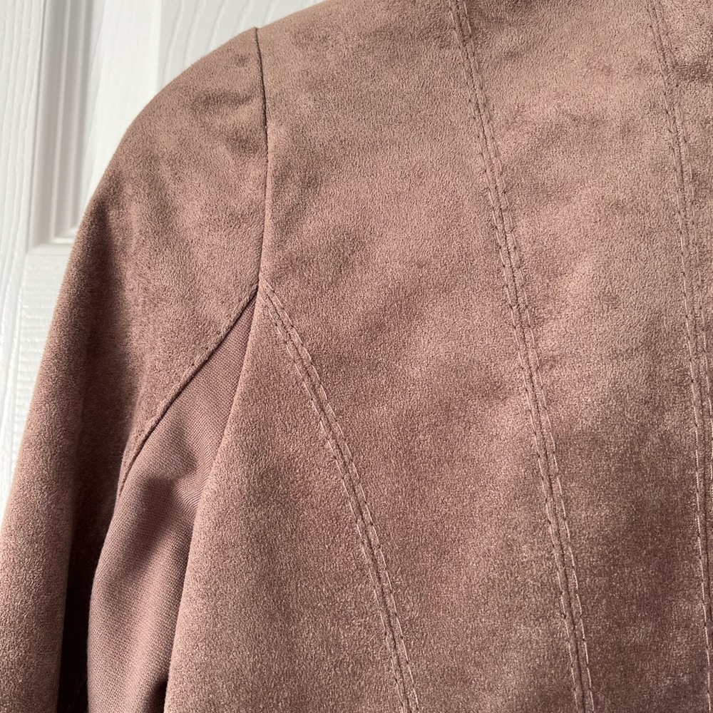BCBG Brown Suede Jacket
